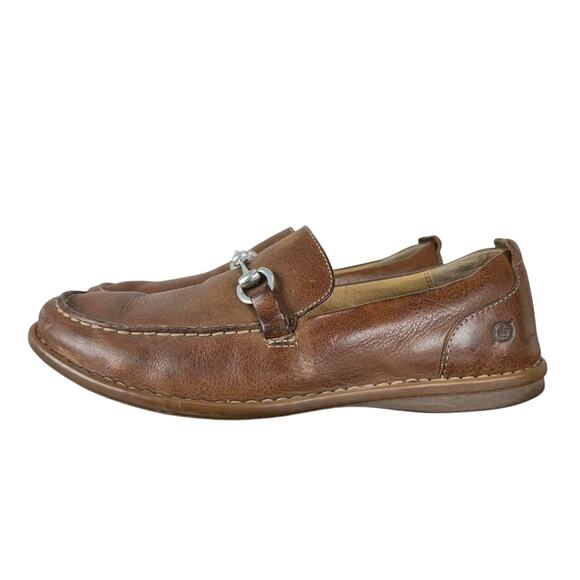 Men’s Brown Born Leather Horse Bit Slip-On Loafers -Size 8.5 - Picture 8 of 8